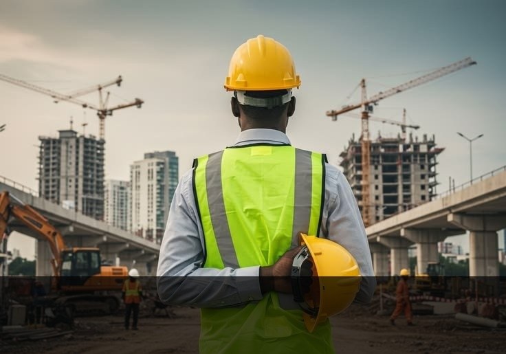 Chantier de construction de bâtiments